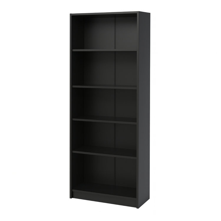 5 Tier Bookshelves Storage Cabinet Black
