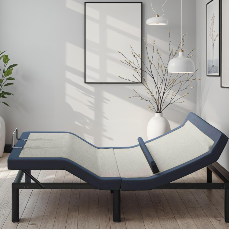 Twin Xl Adjustable Bed Base With Head Foot Tilt And Lumbar Position Adjustment