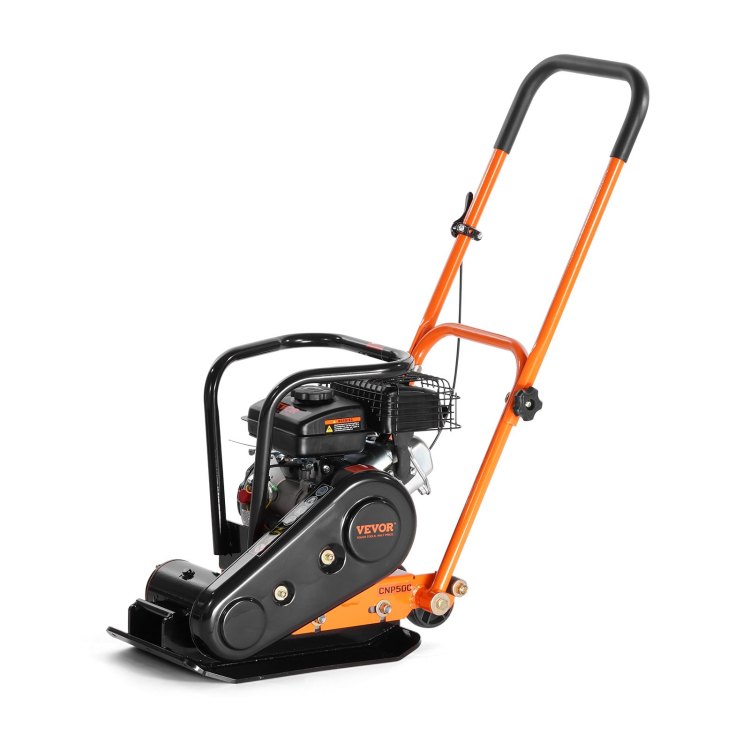 Plate Compactor, 2.8 Hp 78.5Cc Gas Engine 5,250 Vpm, 1,920 Lbs Force Vibratory Compaction Tamper With 18.7 X 11.8 Inch Plate For Walkways, Patios, Asphalts, Paver Landscaping