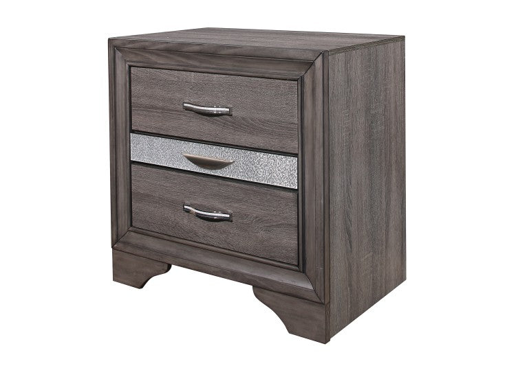 Ryder Sparkle Grey Nightstand