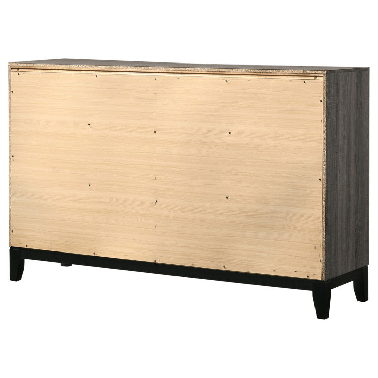 Cabrillo Grey Oak 6 Drawer Dresser