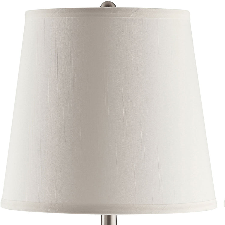 Droplet Silver Empire Shade Urn Table Lamp Set Of 2