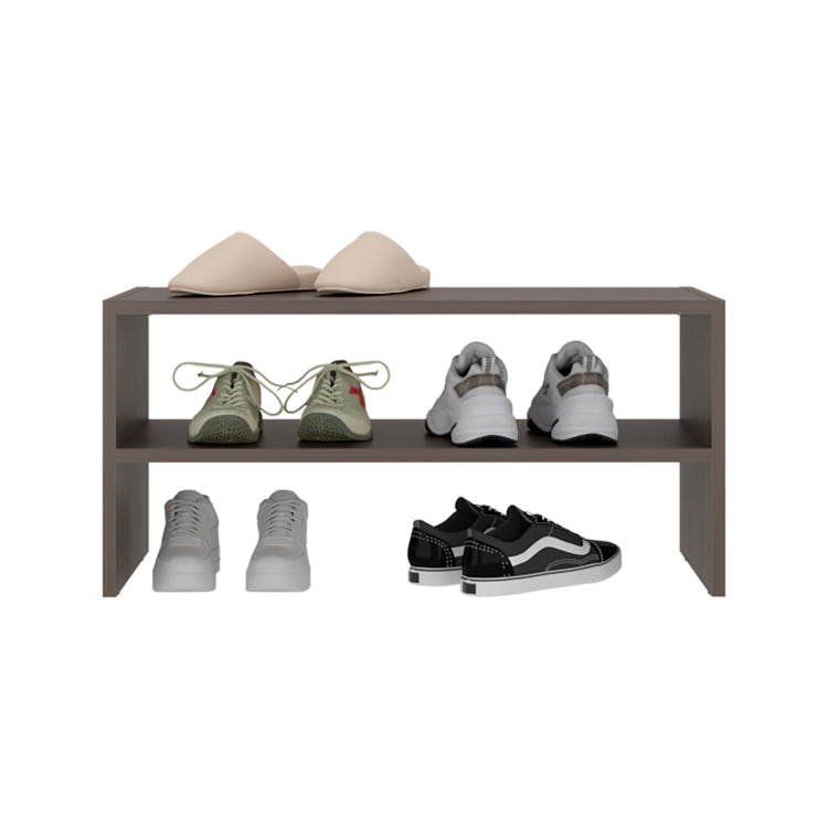 Silpa Small Shoe Rack With Three Open Shelves, Compact Modern Shoe Organizer For Entryway Or Closet, 23.6 Wide
