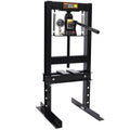 6Ton Bottle Jack Shop Press With Gauge, Bend, Straighten, Or Press Parts, Install Bearings, U Joints, Bushings, Ball Joints, And Pulleys,Black