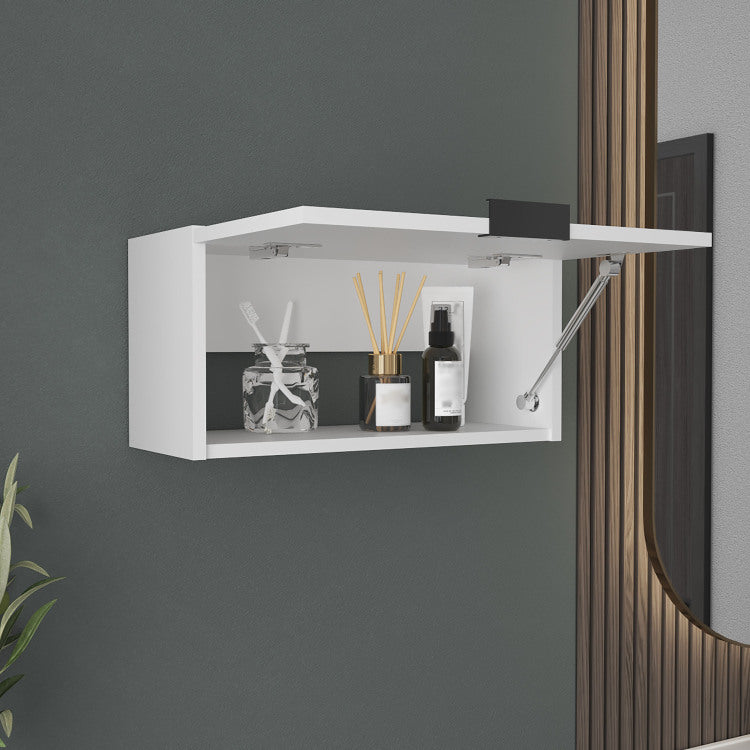 Wall Cabinet, 1 Door, 1 Shelf, White