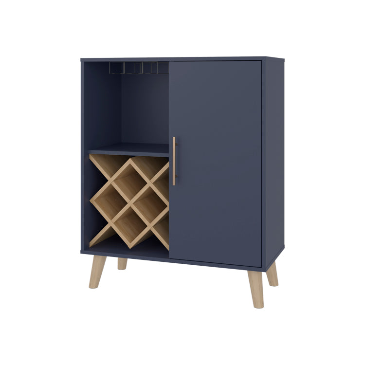 Angela Bar Cabinet With Wine Rack, And Multifunctional Compartments
