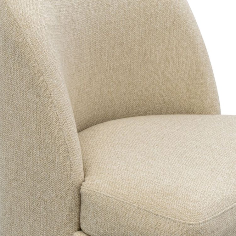 Dining Chair With Castors, Taupe