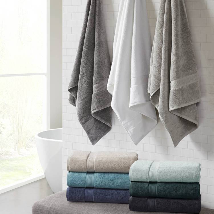 Ultra Soft 100% Cotton Absorbent Towel Set 34X68" 2Pk