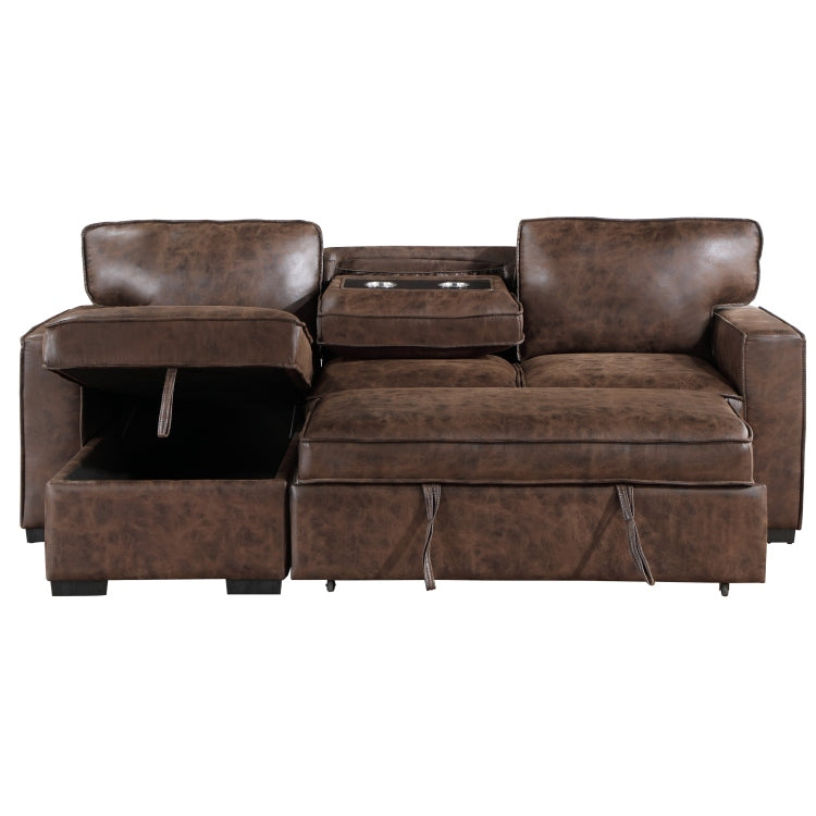 Territory Coffee Reversible Pull Out Sofa Bed