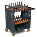 Grey Tool Cart Cnc Tool Cart Cat40 Tool Trolley Bt40 Cnc Tool Holder Cart Cnc Machine Tool Service Cart Cat40 35 Capacity