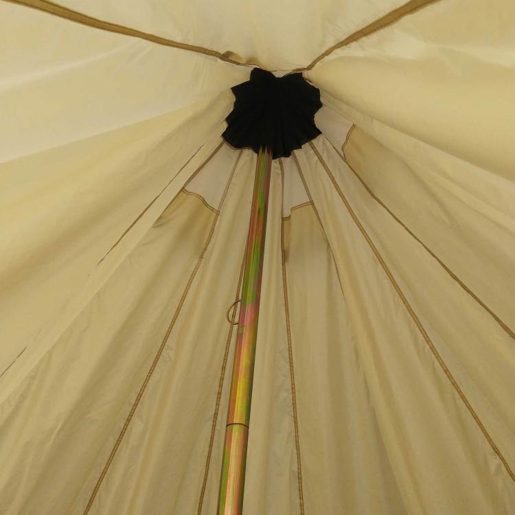 Outsunny 10 Person Yurt Tent Glamping Bell Tent With Spacious Interior, Waterproof Design, For Family Outdoor Camping, 16' X 16' X 10'