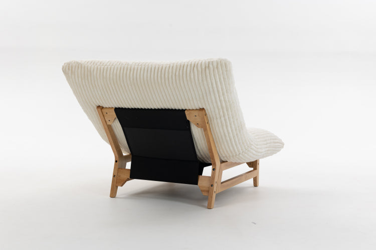 Bean Bag Chair For Adults ,Accent Armless Lazy Sofa, Casual Single Sofa, Corduroy Fabric, For Living Room And Bedroom , With Backrest, Single Seat