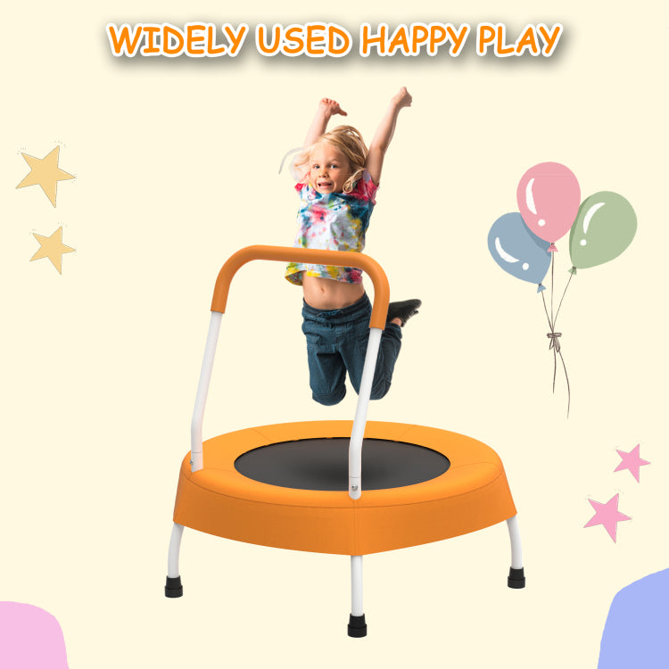28Inch Toddler Trampoline For Kids 1 Year Plus With Handle, Baby Gifts For Boys And Girls, Indoor And Outdoor