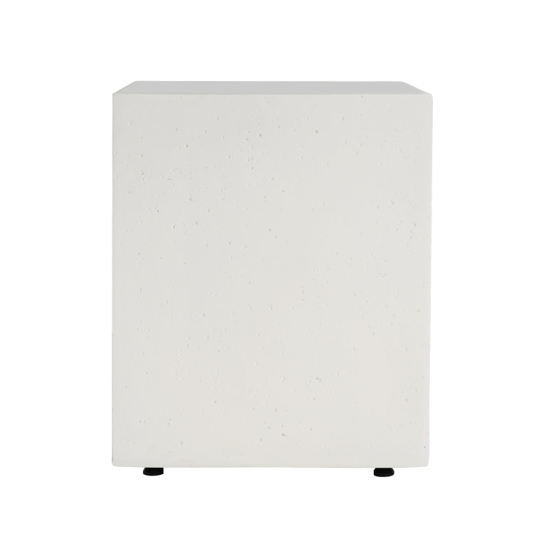 16X20 Inch Mgo Tank Holder Side Table, White