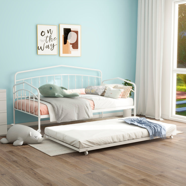 Fox Twin Daybed With Twin Trundle, White