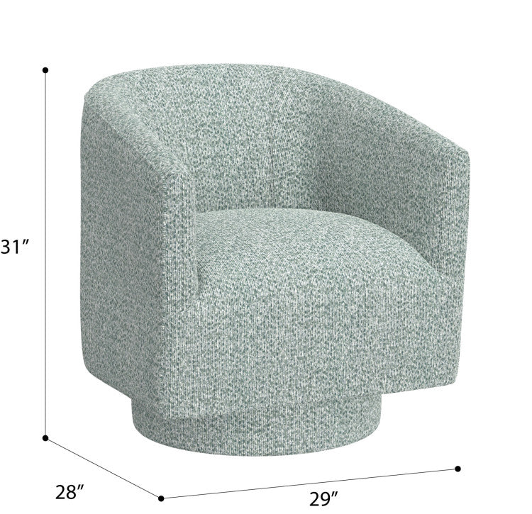 Blue Swivel Accent Chair