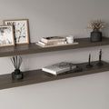 Ecco 47" Wide Floating Shelves Set Of 2, Shelves For Wall Decor For Bedroom, Bathroom Storage Shelves, Book Shelves For Living Room