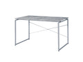Jurgen Faux Concrete & Silver Finish Writing Desk