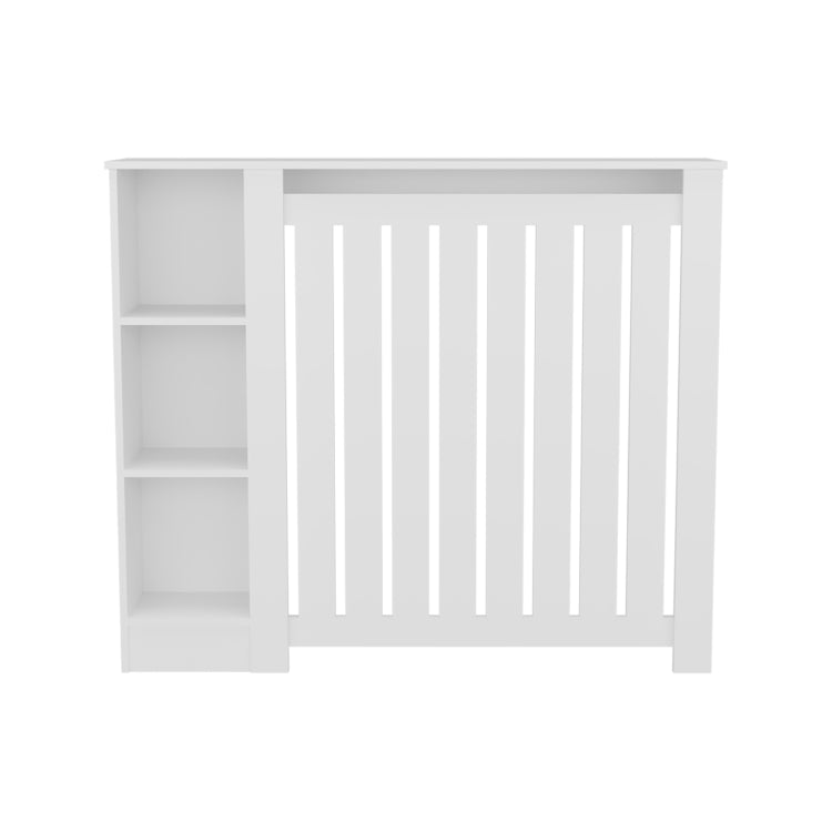 Radiator Cover Cabinet, 3 Shelves, White