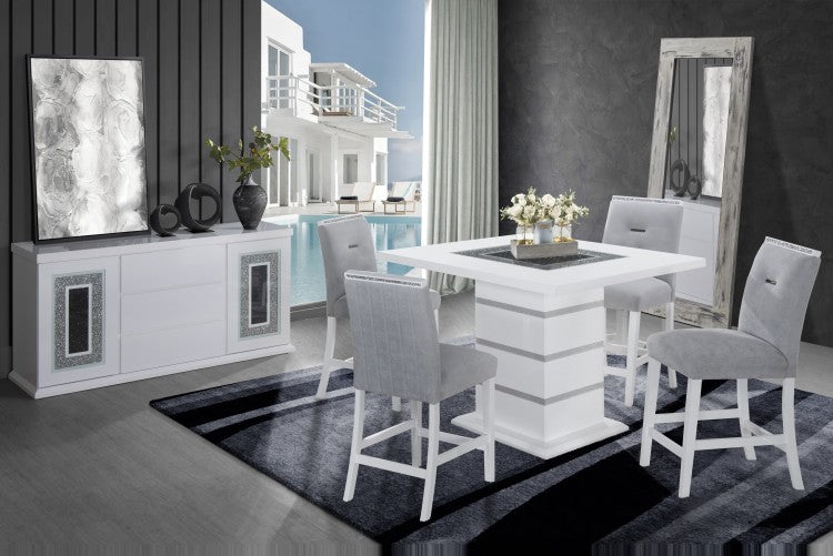 Ariya Grey Bar Stools Kit Of 2
