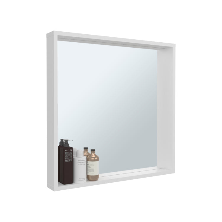 Dakota Medicine Cabinet With Mirror And Storage, Wall Mounted Mordern Bathroom Organizer, White