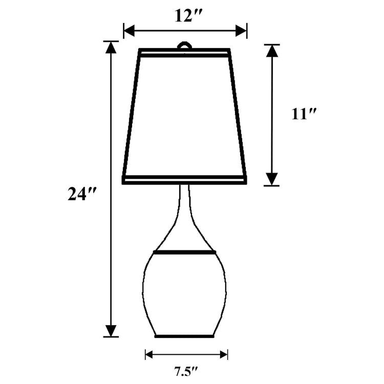 Droplet Silver Empire Shade Urn Table Lamp Set Of 2