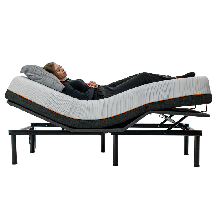 Queen Size Quick Assembly Adjustable Bed Frame With Voice Activated Controls