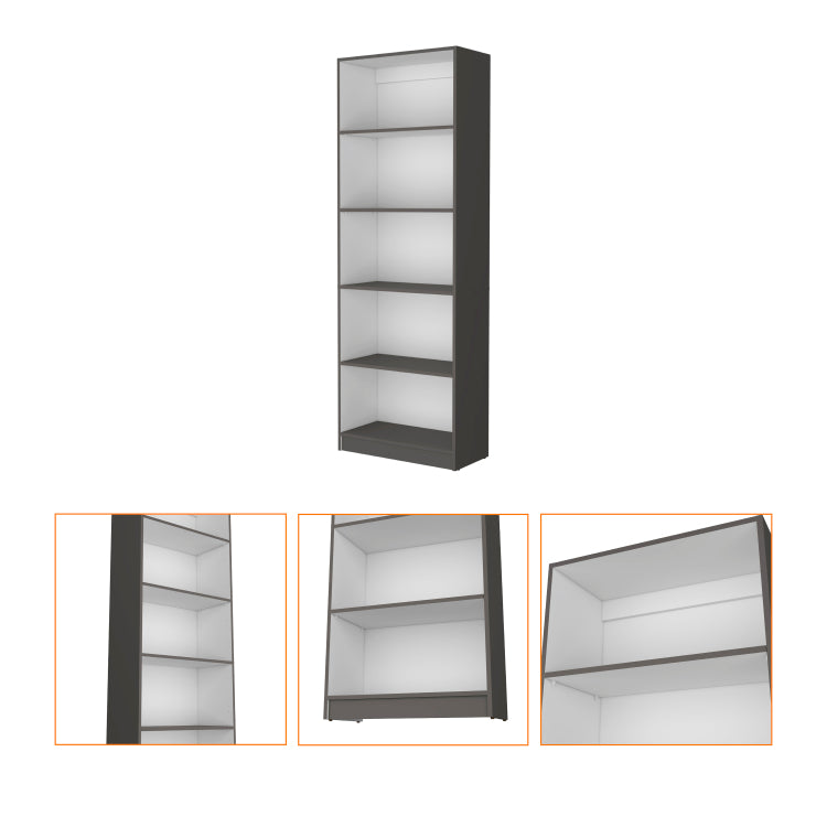 Sutton 4 Shelves Bookcase With Modern Storage Shelves