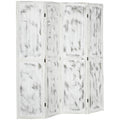 Homcom 5.5' 4 Panel Room Divider Folding Privacy Screen Panels, White