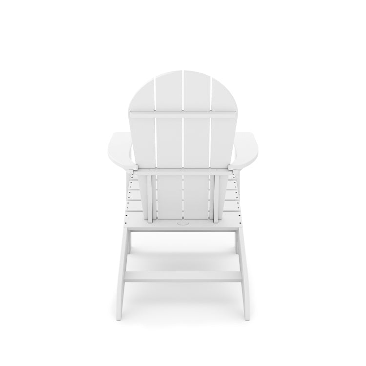 White Adirondack Chair Premium Hdpe Poly Lumber For Pool, Patio, And Garden Elegance