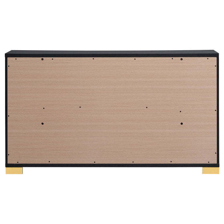 Medici Black 6 Drawer Dresser