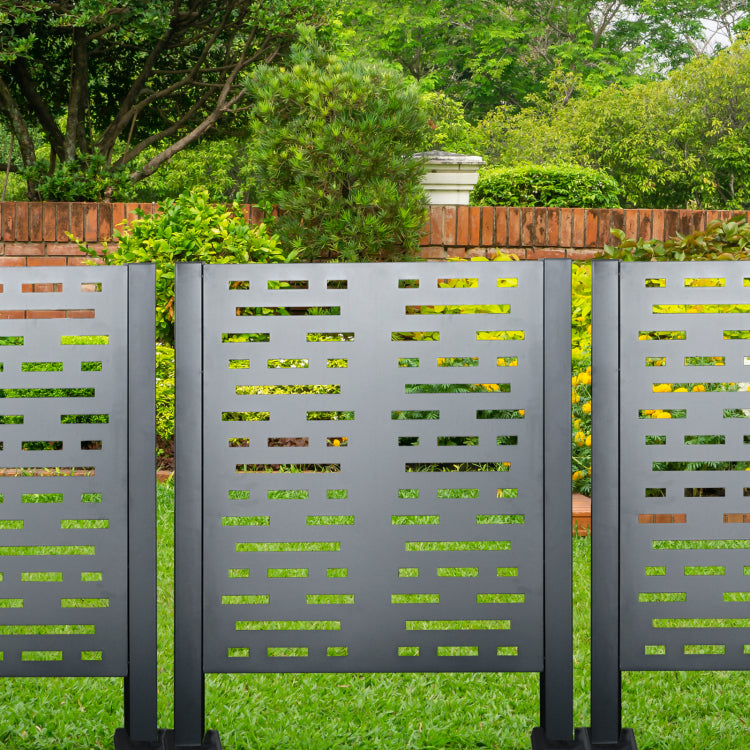 3Ftx3Ft Air Conditioner Fence For Outdoor Units,Metal Privacy Fence Cover, Perfect To Conceal Air Conditioning Units