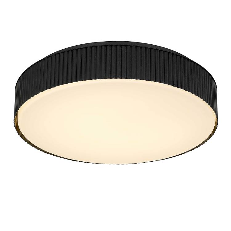 13 Inch Black Led Flush Mount