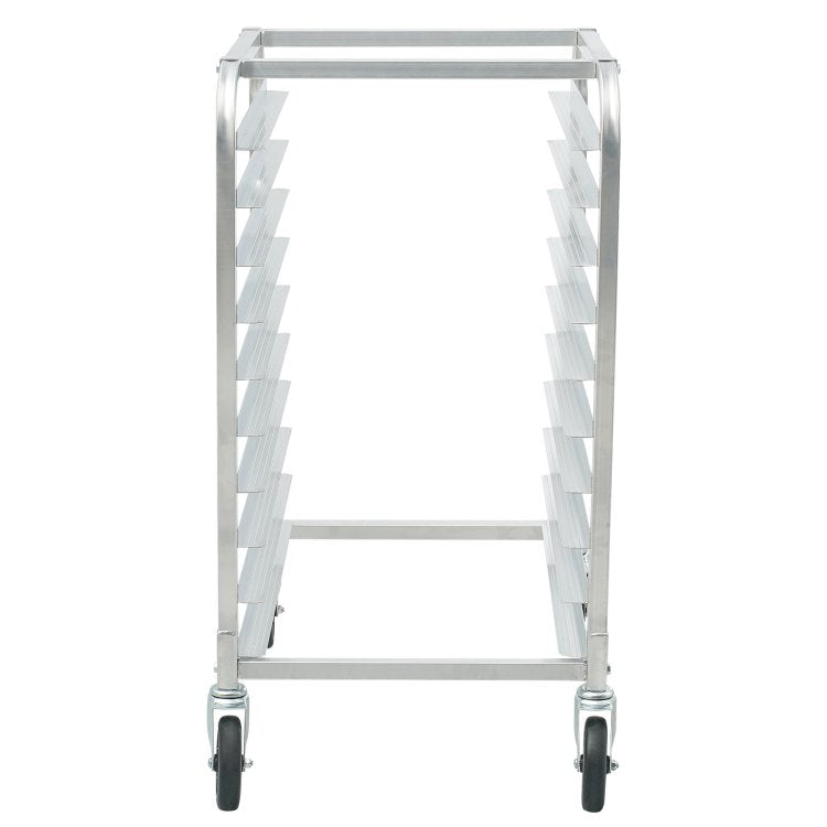 Bun Pan Rack, 10 Tier Commercial Bakery Racks With Brake Wheels, Aluminum Racking Trolley Storage For Half & Full Sheet, Speed Rack For Kitchen Home, Bread Baking Equipment, 26"L X 20.3"W X 39"H
