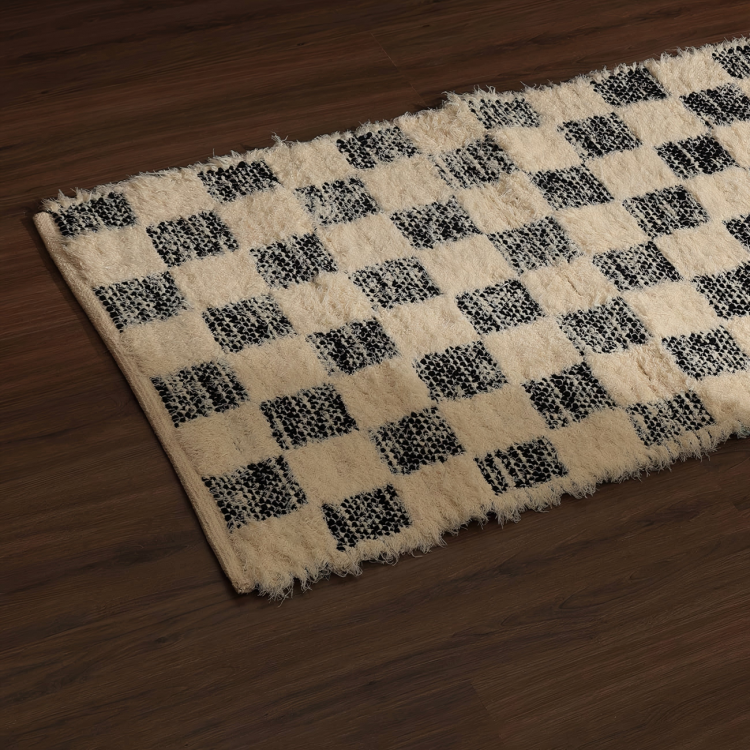 Checker 36X24" Scatter Rug Stylish Accent Rug For Living Room, Bedroom, & Home Decor"
