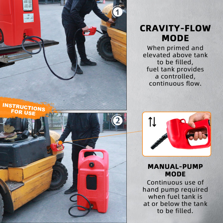 15 Gallon 57 L Gas Caddy With Wheels, Fuel Transfer Tank Gasoline Diesel Can,Fuel Storage Tank For Automobiles Atv Car Mowers Tractors Boat Motorcycle Red
