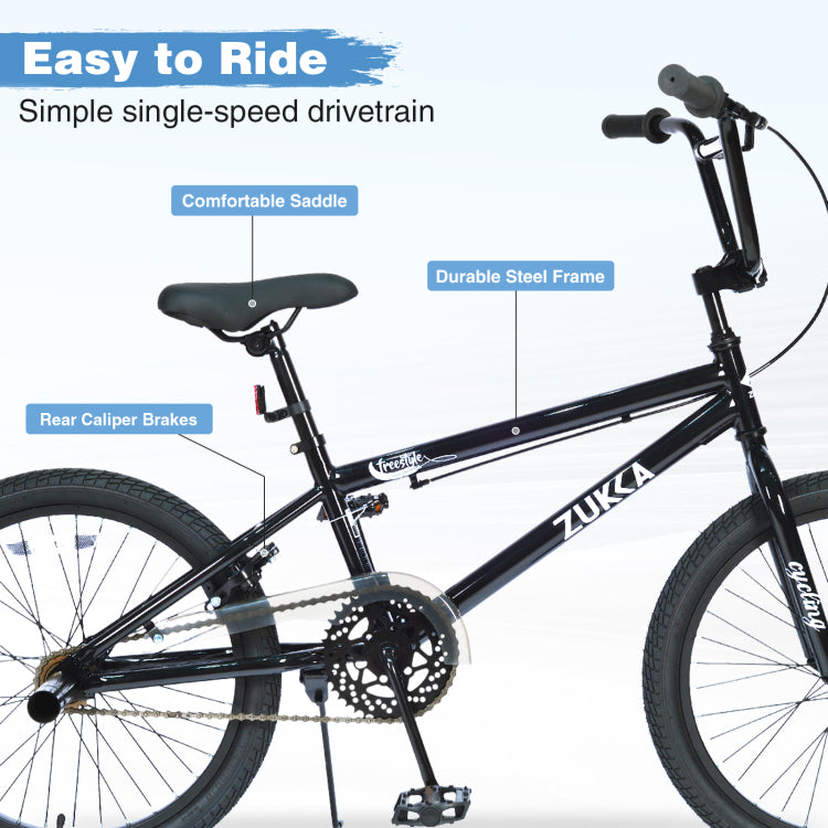 Freestyle Kids Bike 20 Inch Single Speed Children'S Bicycle For Boys Girls Age 7 Years