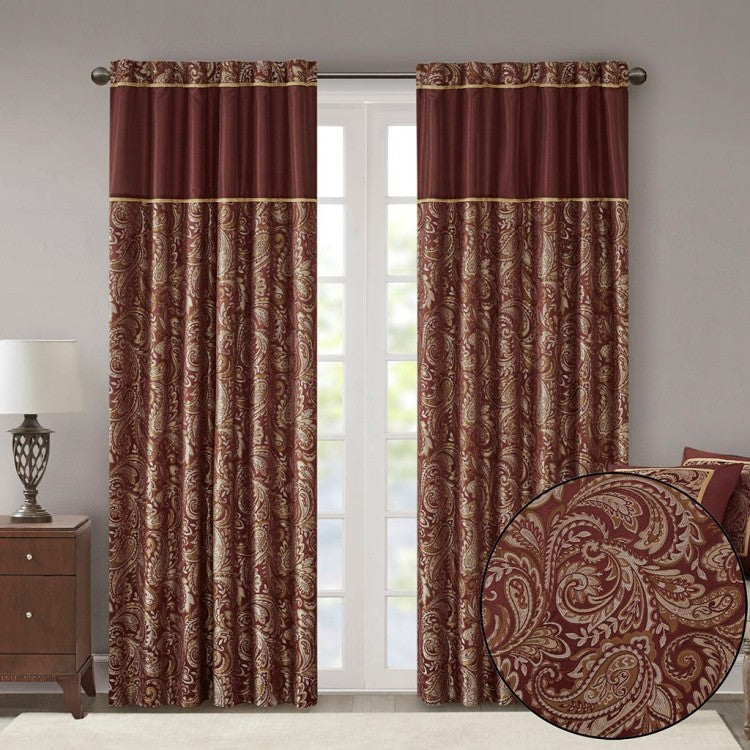 Jacquard Curtain Panel Pair 2 Pcs Window Panels