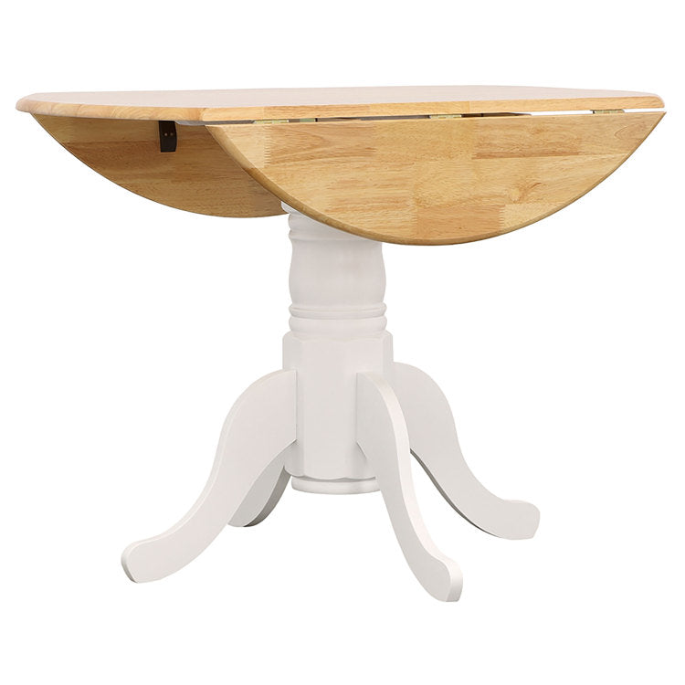 Greer Natural Brown And White 5 Piece Dining Set