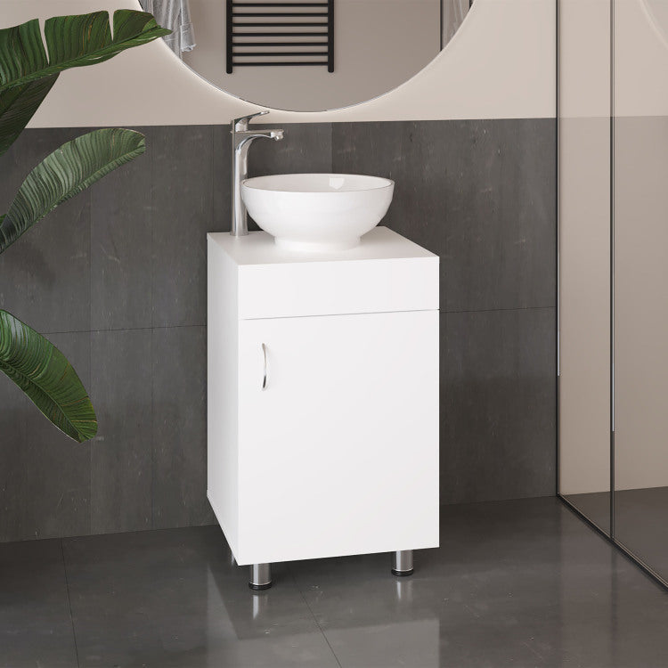 Bathroom Vanity With Sink, 1 Door, 4 Legs