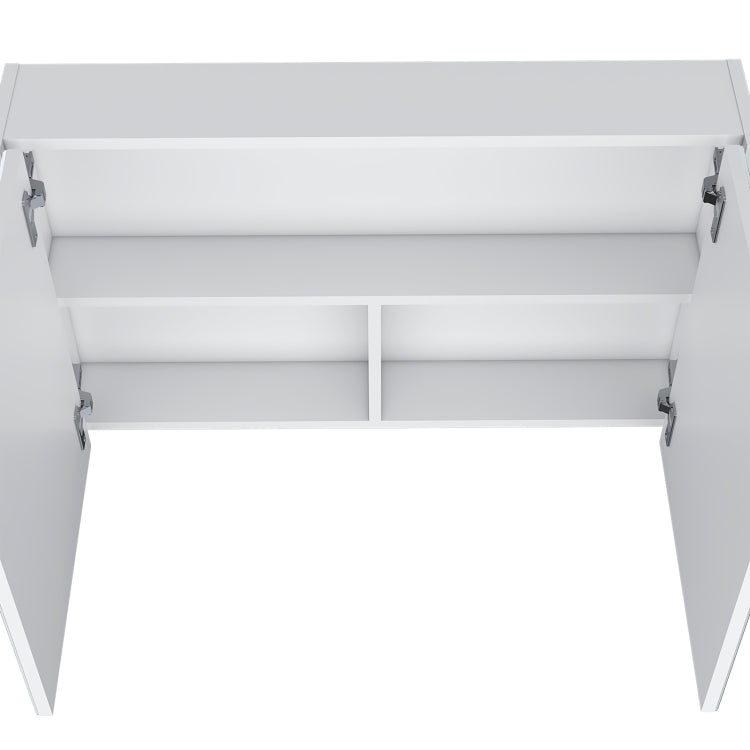 Medicine Cabinet 19.70" H, With 2 Doors, 3 Shelves, 2 Mirrors, White