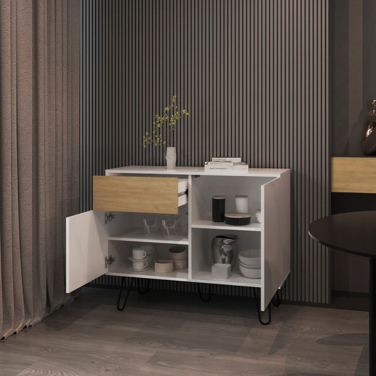 Platea Sideboard, Living Room, White Macadamia