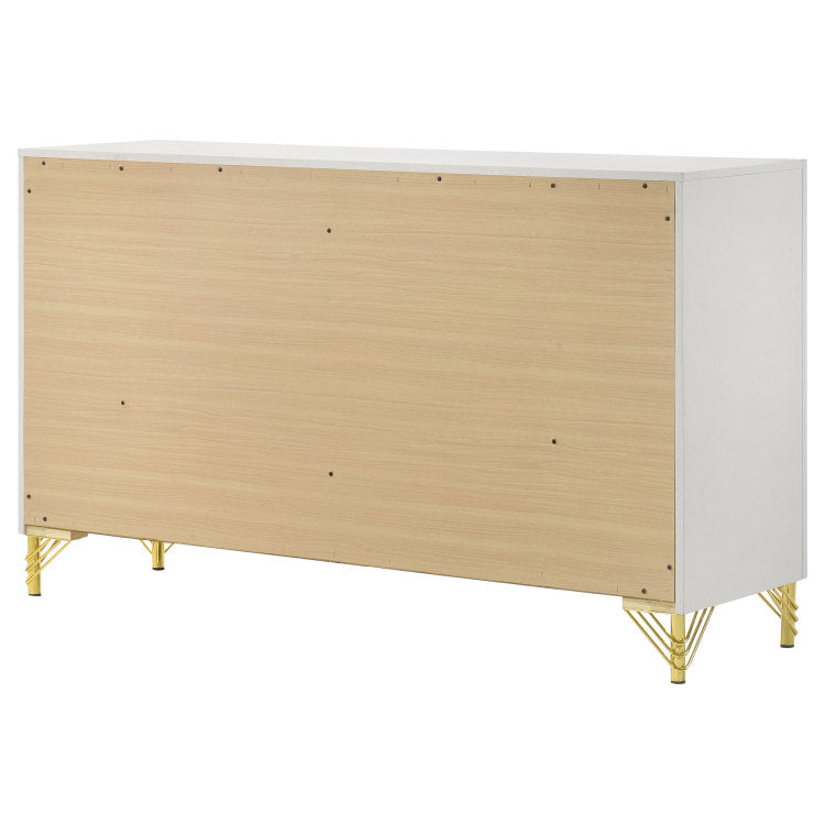 Chesney White 6 Drawer Bedroom Dresser