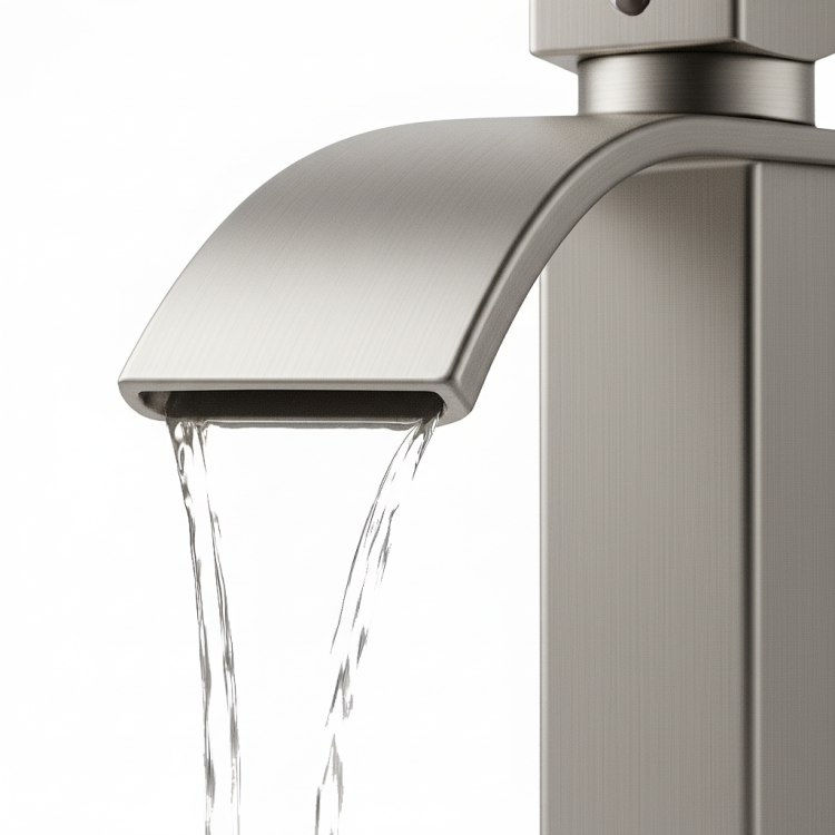 Single Handle Bathroom Faucet Lavatory Faucet Stainless Steel Single Hole Tp, Brushed Nickel