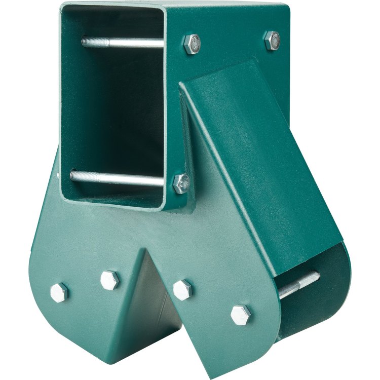 A Frame Middle Swing Set Brackets, Heavy Duty Carbon Steel Swing Set Hardware With Mounting Hardware, Diy Swing Set Bracket Swing Set Kit For 4X4 Legs & 4X6 Beam, Green 2 Pcs