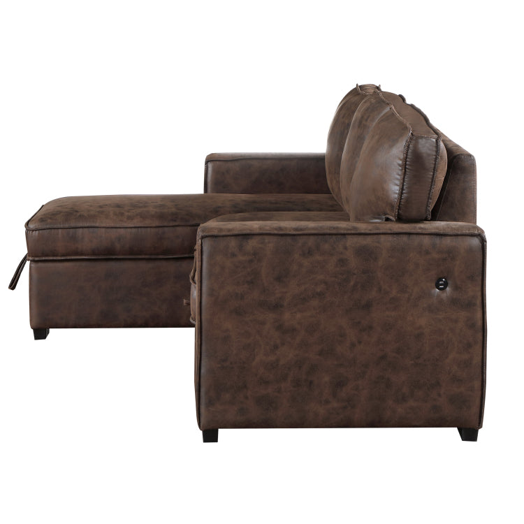 Territory Coffee Reversible Pull Out Sofa Bed