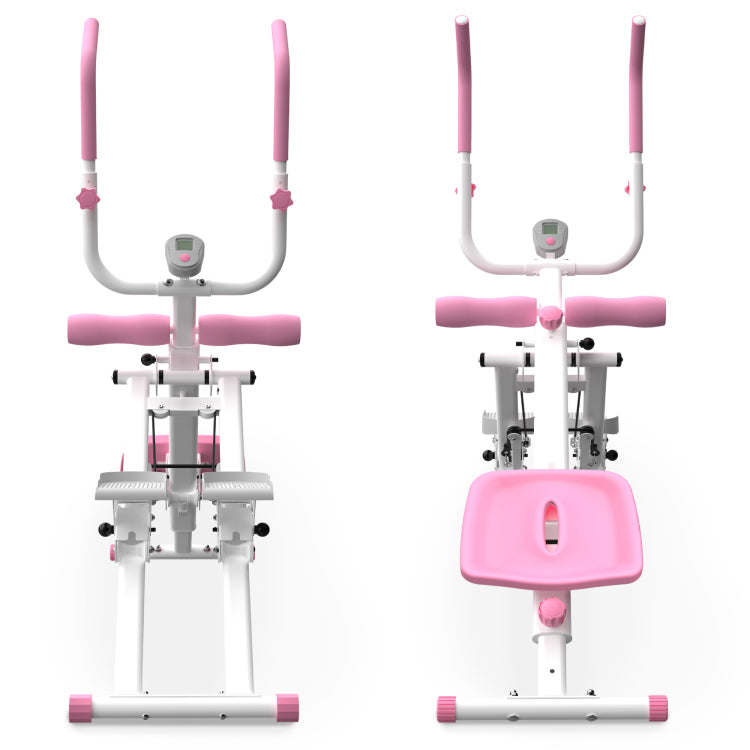 Multifunctional 2 In 1 Stair Stepper And Ab Workout Machine Pink