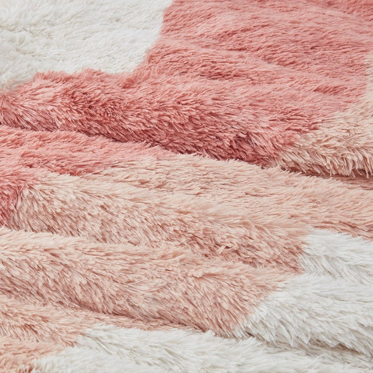 Twin Twin Xl Ombre Shaggy Faux Fur Comforter Set