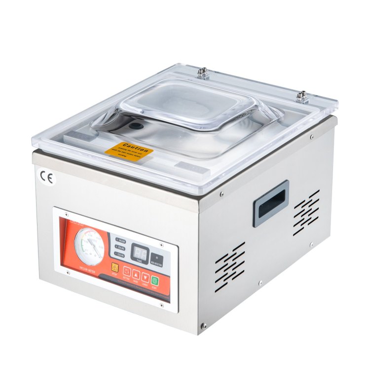 Chamber Vacuum Sealer, Dz 260A 6.5 M H Pump Rate, Excellent Sealing Effect With Automatic Control, 110V Kitchen Packaging Machine For Fresh Meats, Fruit Saver, Home, Commercial Using