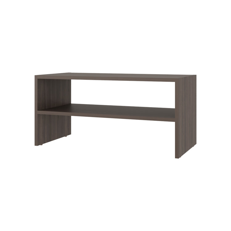 Shoe Organizer 13.7" H, 2 Shelves, Smoke Oak Living Room